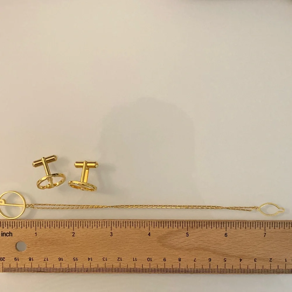 Dunhill Gold Circular Toggle Cufflinks